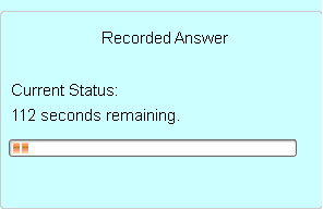 recorded answer box