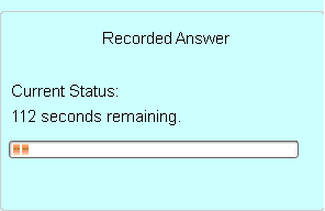 recorded answer box example
